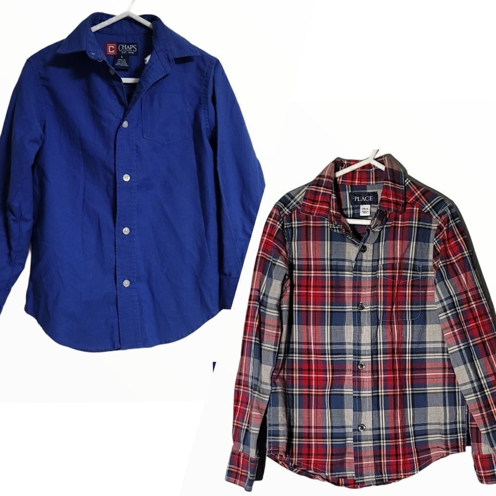 Boys
bundle long sleeve button down shirts size 4